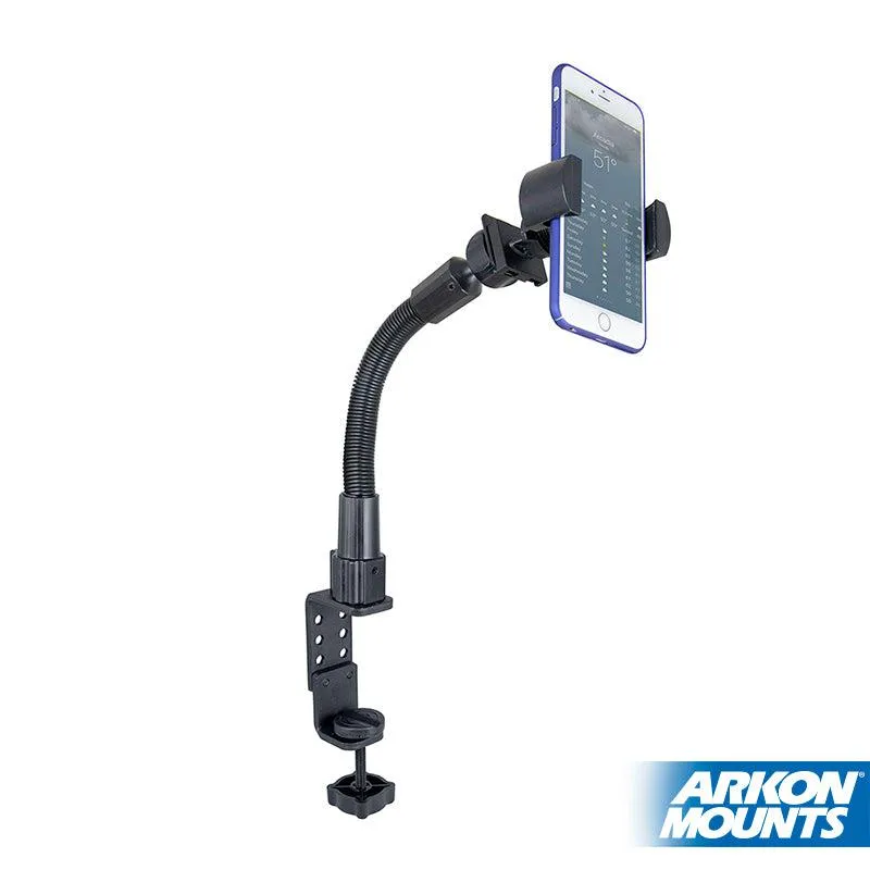 RoadVise® Phone Holder with Clamp Mount and 12 inch Gooseneck