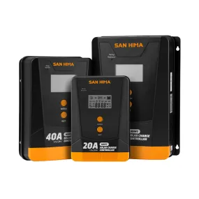 San Hima MPPT Solar Charge Controller 12V 24V Inbulit Bluetooth LCD Display