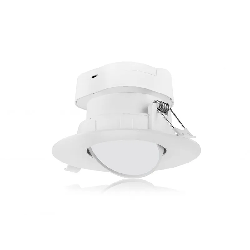 Satco S11710 4" 7W LED Direct Wire Gimbal Downlight, 4000K