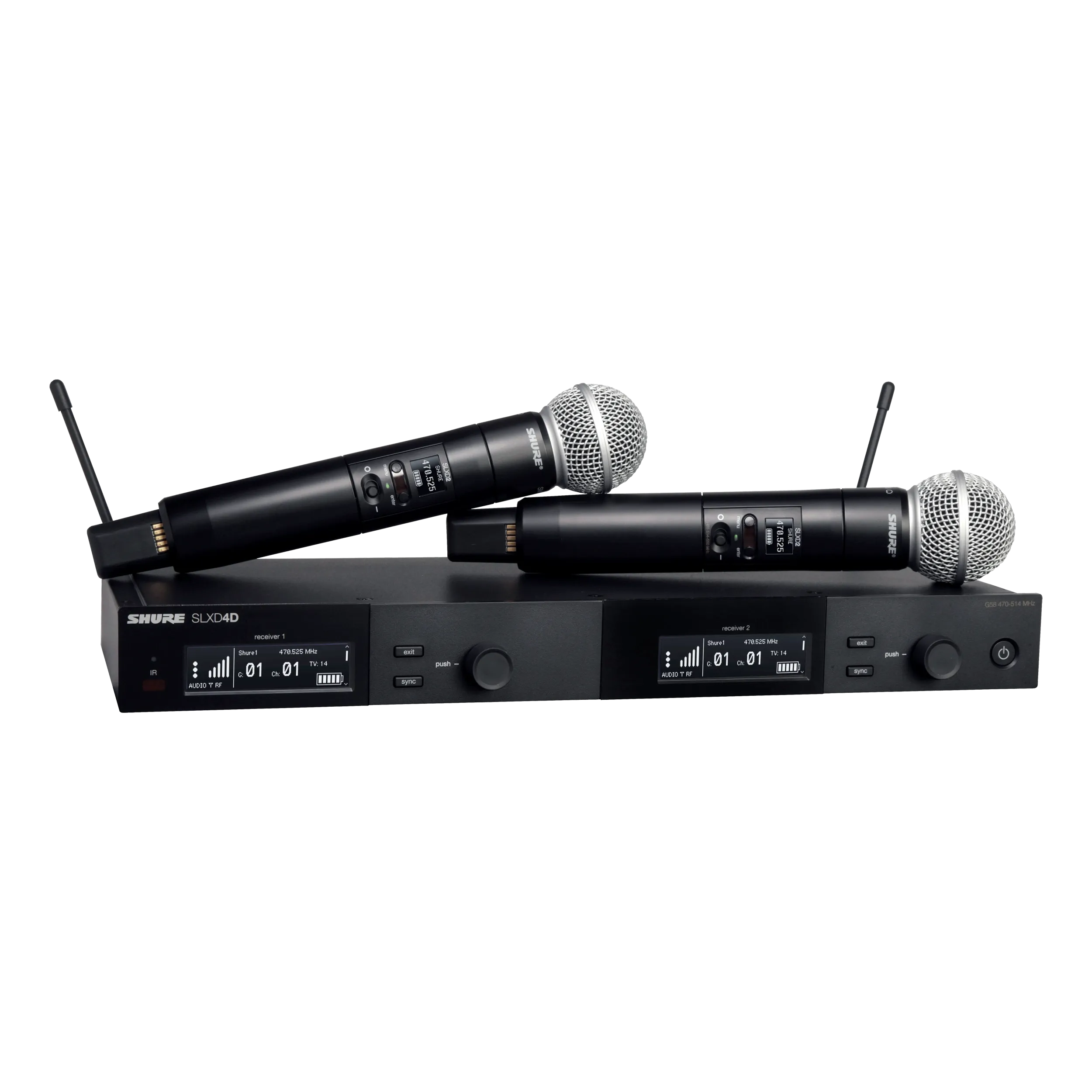 Shure SLXD24D/SM58 Dual Handheld Wireless Microphone System