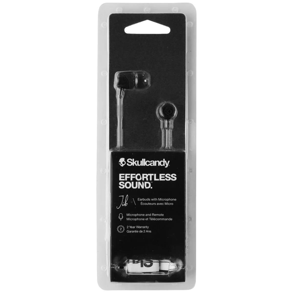 Skullcandy Jib In-Ear Wired 3.5mm Earbuds with Microphone - Black (S2DUYK-343)