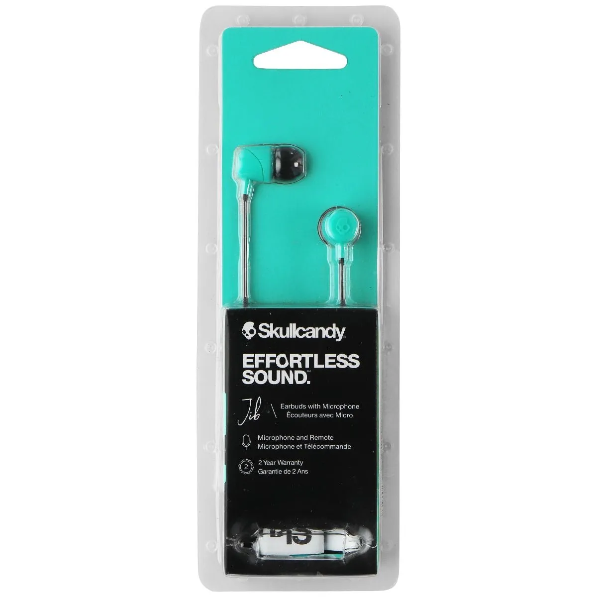 Skullcandy Jib In-Ear Wired Earbuds with Microphone - Miami (Turquoise Green)