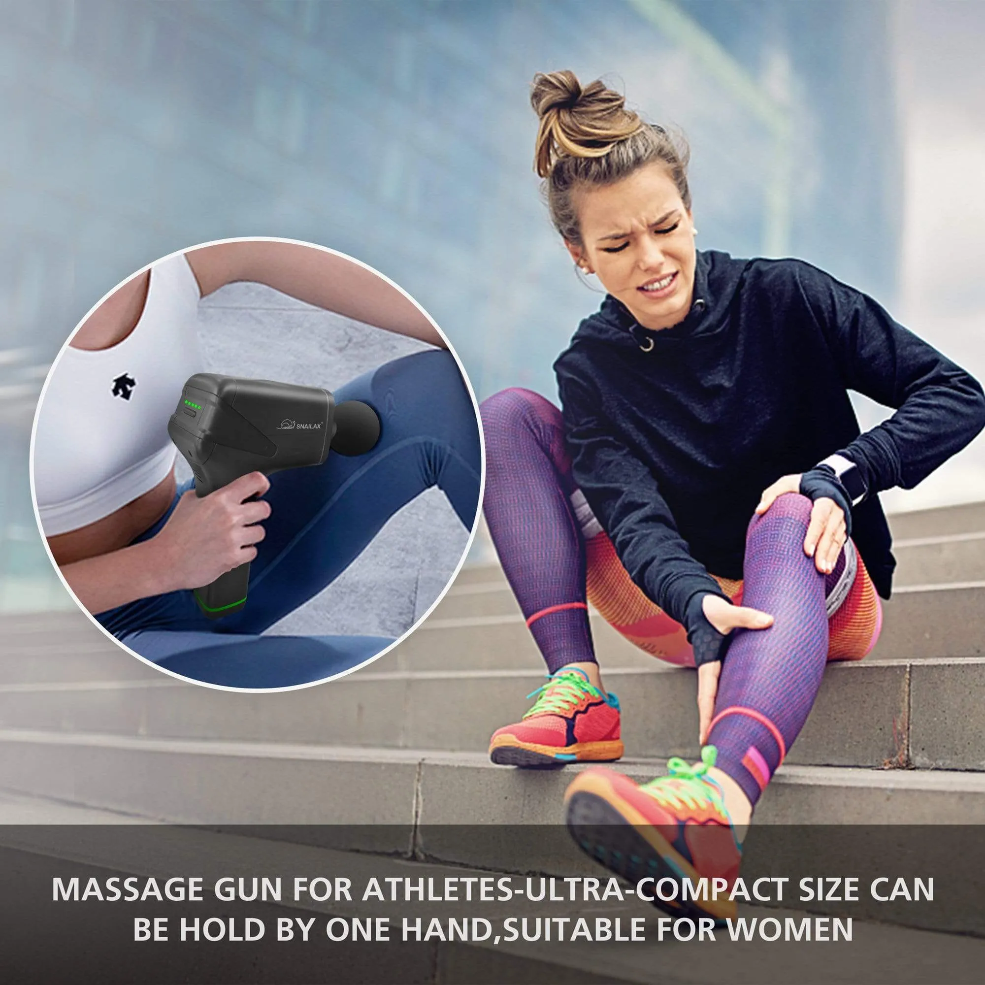 Snailax Cordless Massage Gun with Deep Tissue Percussion  - 491