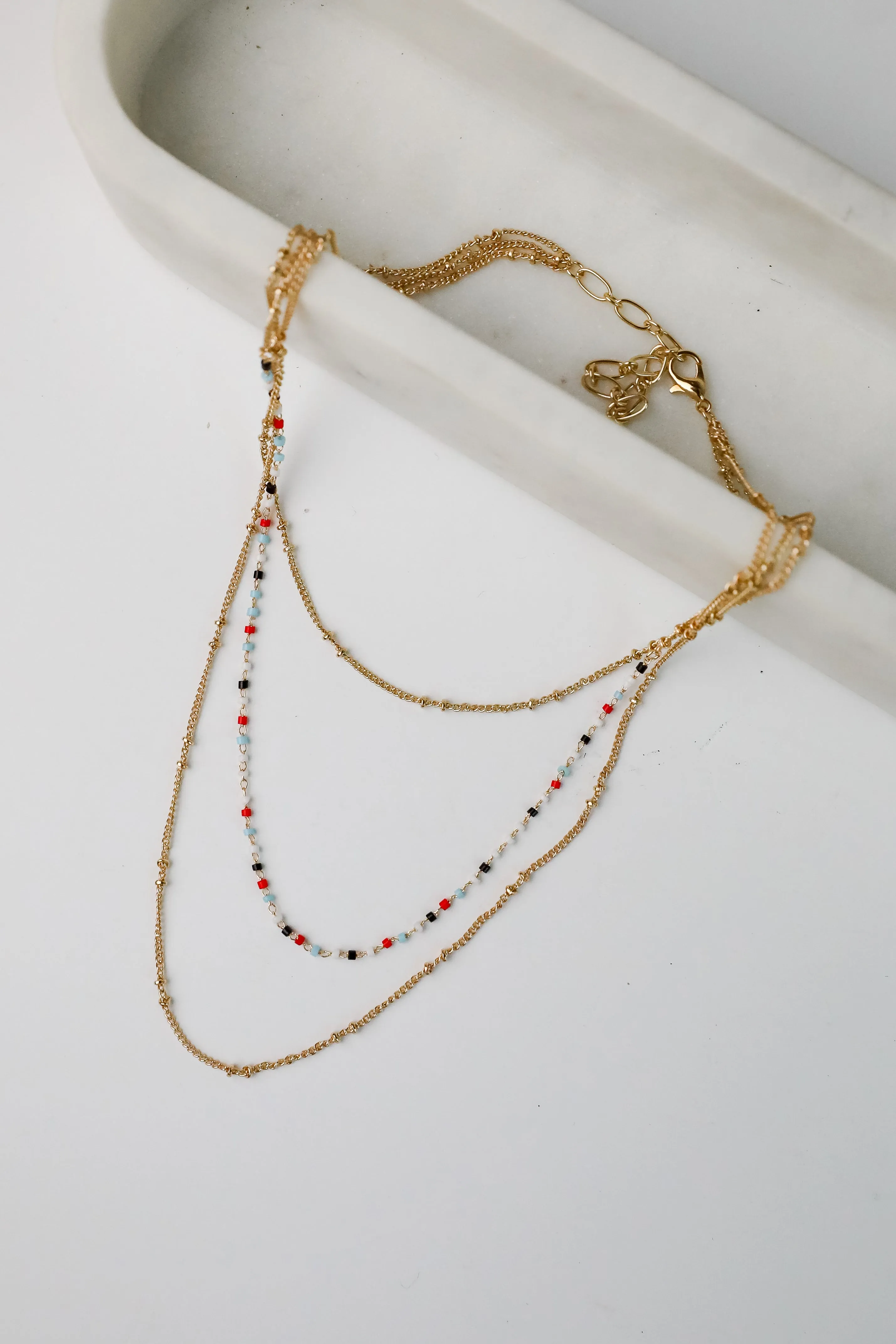 Sophie Multi Beaded Layered Necklace