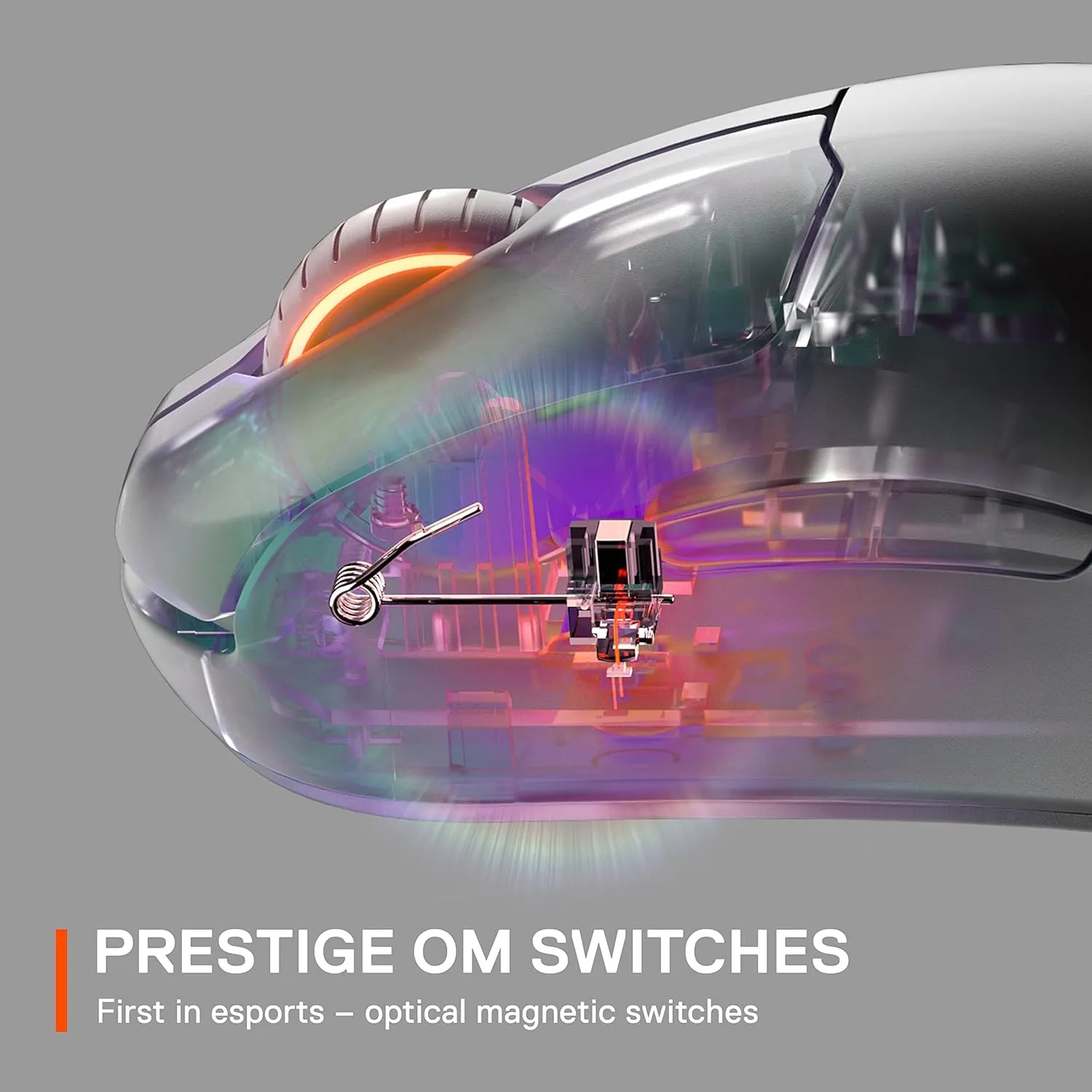 SteelSeries Prime Mini Wired / Wireless Precision Esports Mouse in a Small, Light Form Factor with Prestige OM Switch