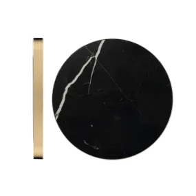 Teo - Black Marble QI Wireless Charger