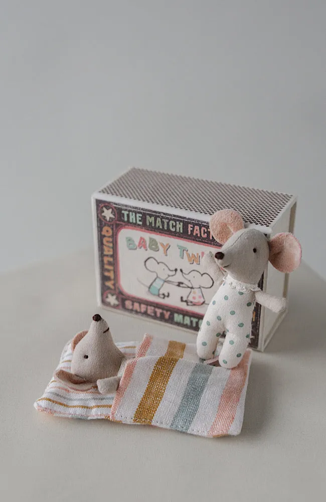 Twins - Baby Mice in Matchbox