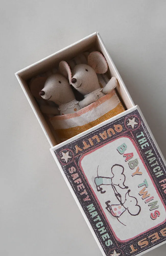 Twins - Baby Mice in Matchbox