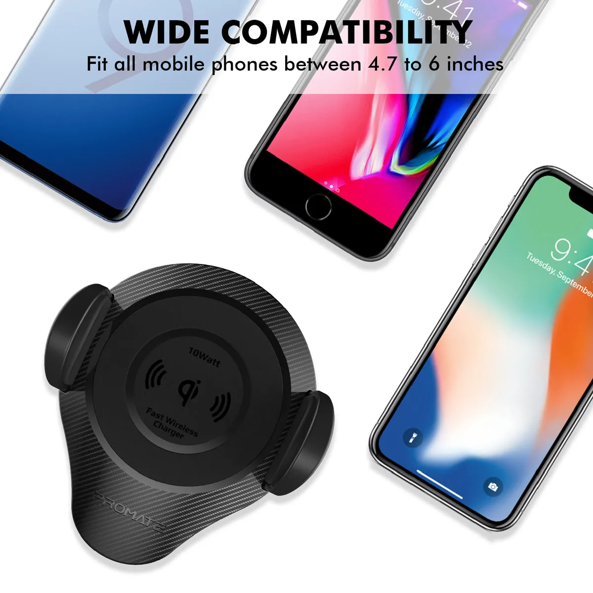 Ultra-Fast Wireless Car Charging Mount