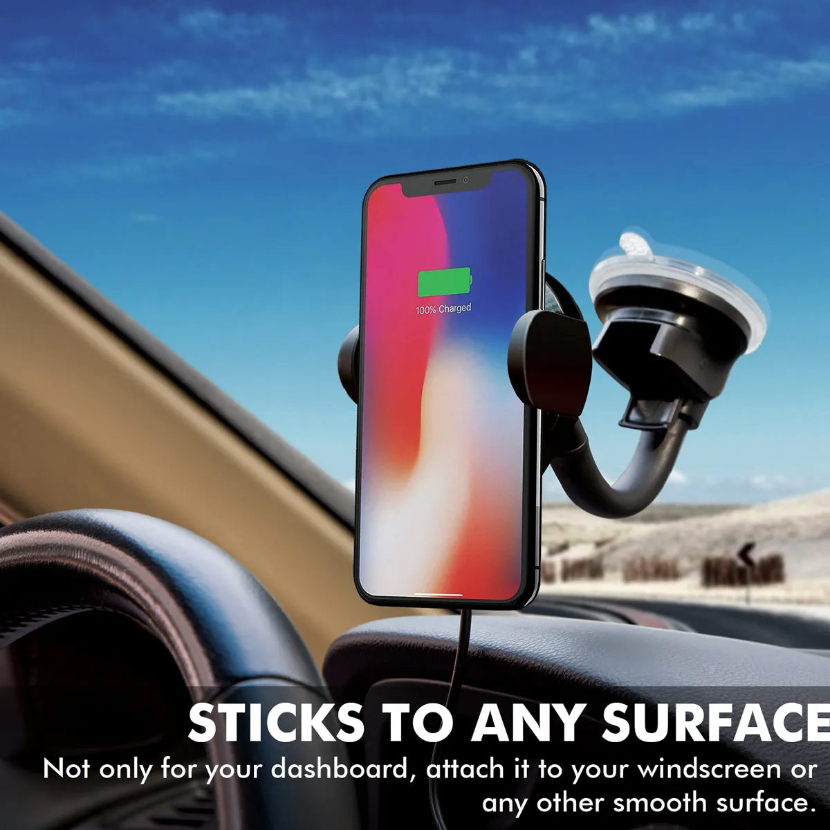 Ultra-Fast Wireless Car Charging Mount