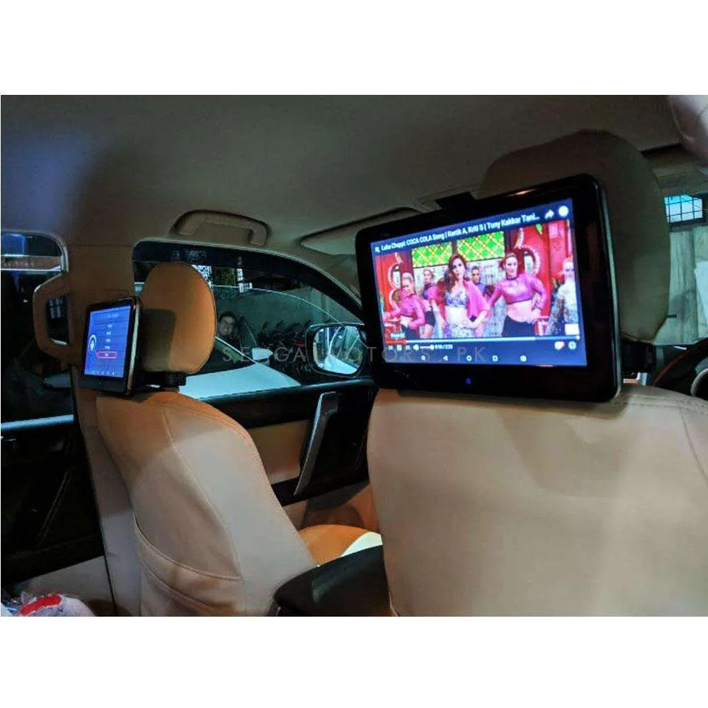 Universal Headrest Android LCD Black 10.1 Inches  - Pair - Maximus Octa Core Ultra Thin Multimedia IPS Display System