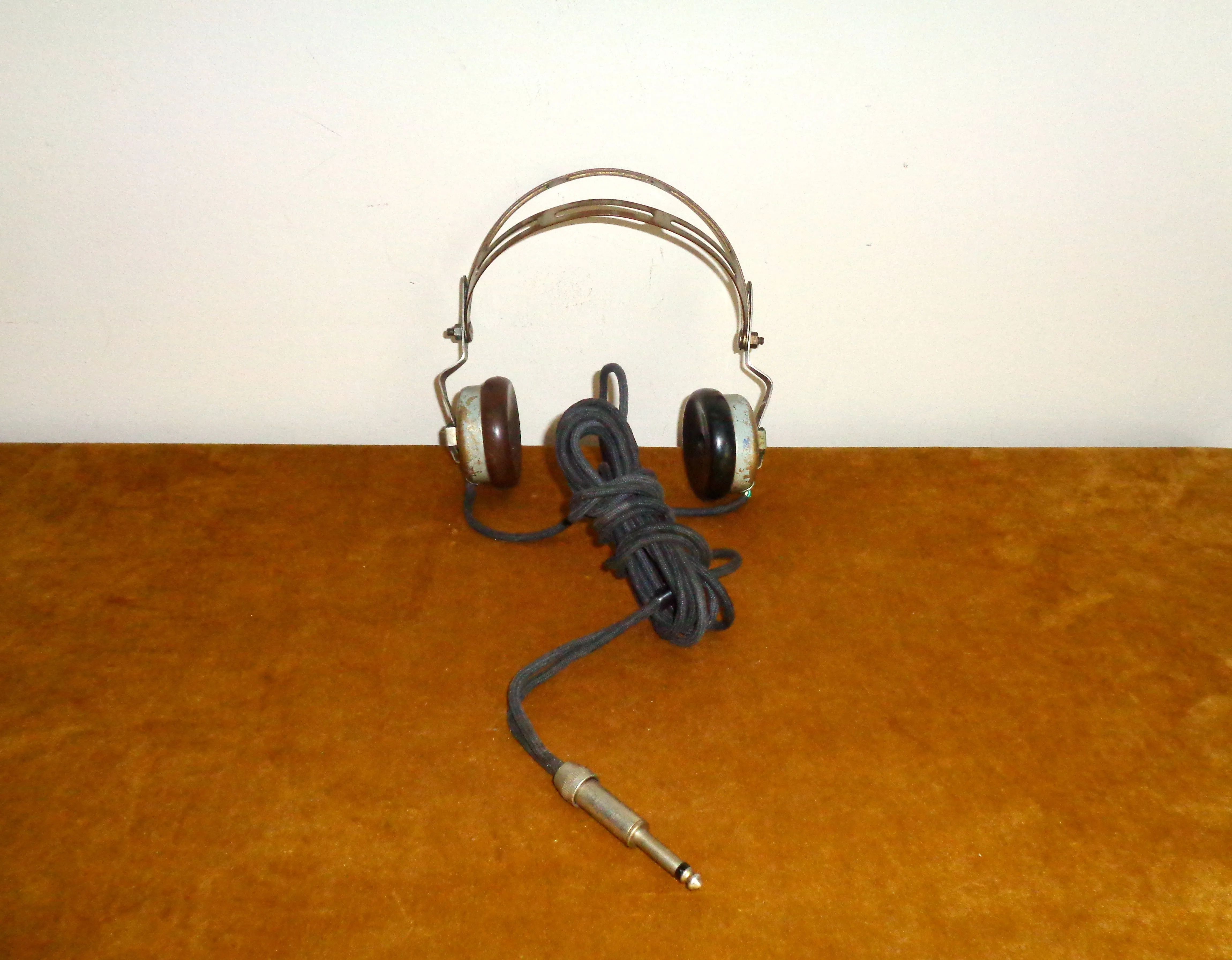 Vintage Ericsson XII 2000 Ohms Headphones Made From Aluminium And Bakelite