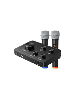 Wireless Microphone Karaoke Mixer