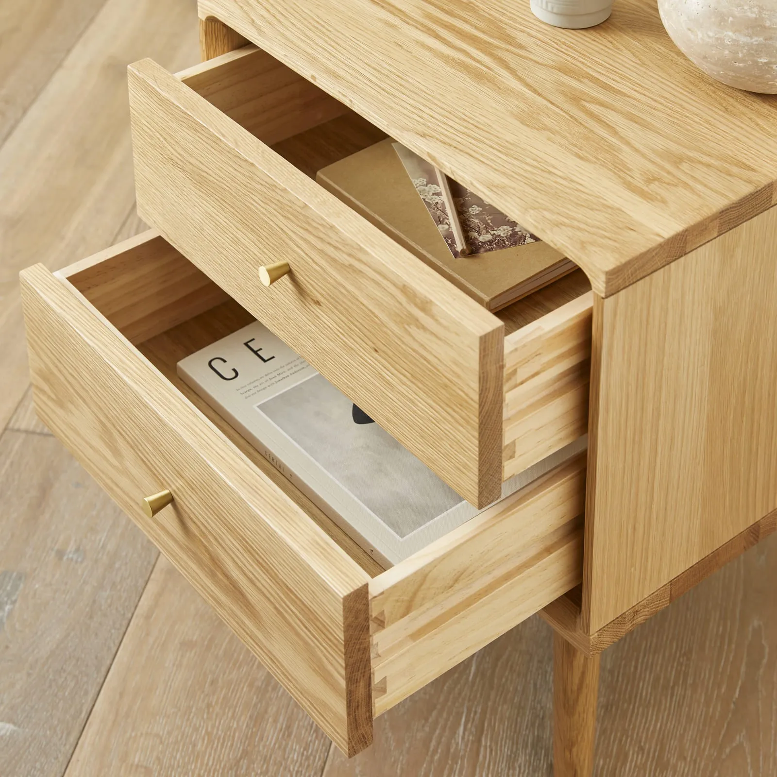 Wright Oak Bedside Table