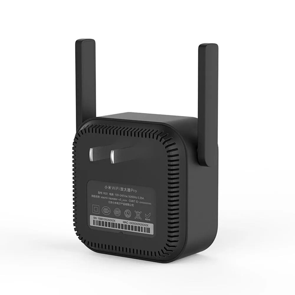 Xiaomi WiFi Amplifier Pro 300Mbps Amplificador Wi-Fi Repeater Wifi Signal Cover Extender Repeater 2.4G Mi Wireless Black Router